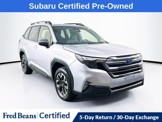 Ice Silver Metallic 2025 Subaru Forester SUV / Crossover All-Wheel Drive Continuously Variable Transmission