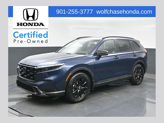 Canyon River Blue Metallic 2026 Honda CR-V Hybrid SUV / Crossover Front-Wheel Drive Continuously Variable Transmission