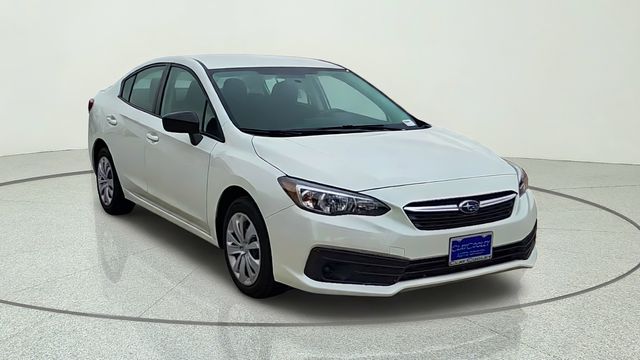 Crystal White Pearl 2023 Subaru Impreza Sedan All-Wheel Drive Continuously Variable Transmission
