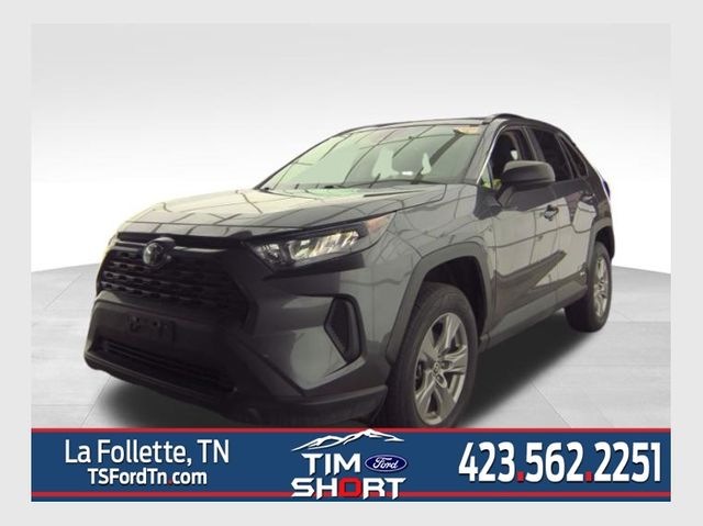 Gray 2022 Toyota RAV4 Hybrid LE AWD SUV / Crossover All-Wheel Drive Continuously Variable Transmission