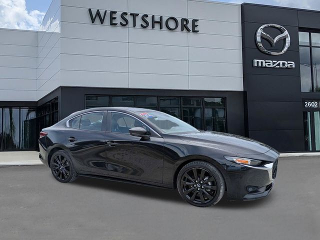 Jet Black 2024 Mazda MAZDA3 Sedan Front-Wheel Drive 6-Speed Automatic
