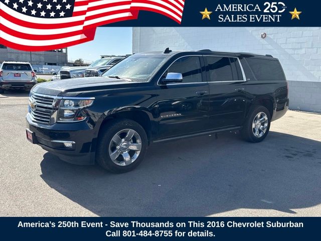Black 2016 Chevrolet Suburban SUV / Crossover Four-Wheel Drive 6-Speed Automatic Overdrive