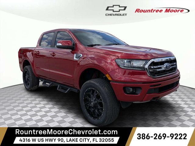 Red Metallic 2021 Ford Ranger Pickup Truck Four-Wheel Drive Automatic