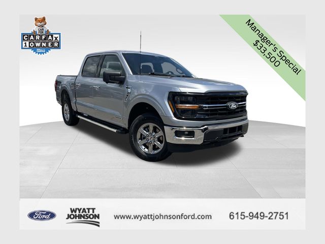 Iconic Silver Metallic 2024 Ford F-150 Pickup Truck Four-Wheel Drive Automatic