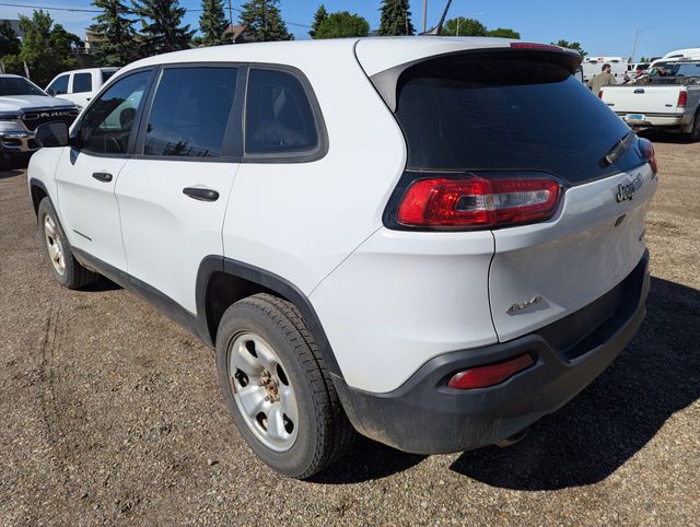 2016 Bright White Clearcoat Jeep Cherokee Sport 4X4 SUV