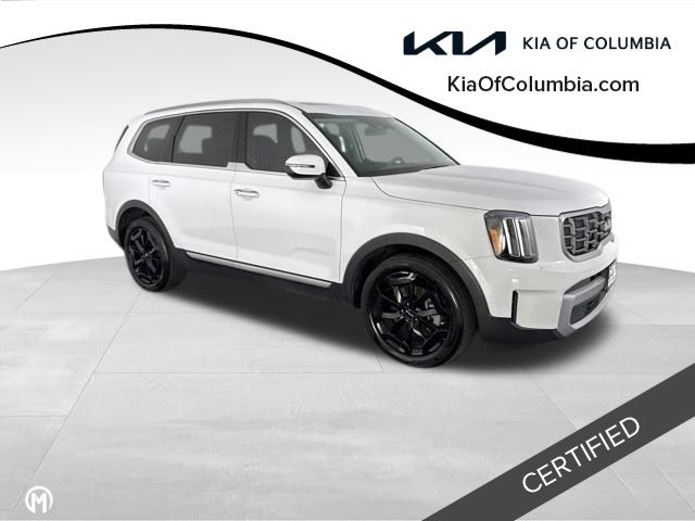 Glacial White Pearl 2023 Kia Telluride S AWD SUV / Crossover All-Wheel Drive 8-Speed Automatic