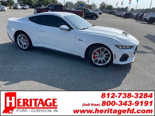 Oxford White 2024 Ford Mustang Coupe Rear-Wheel Drive Automatic
