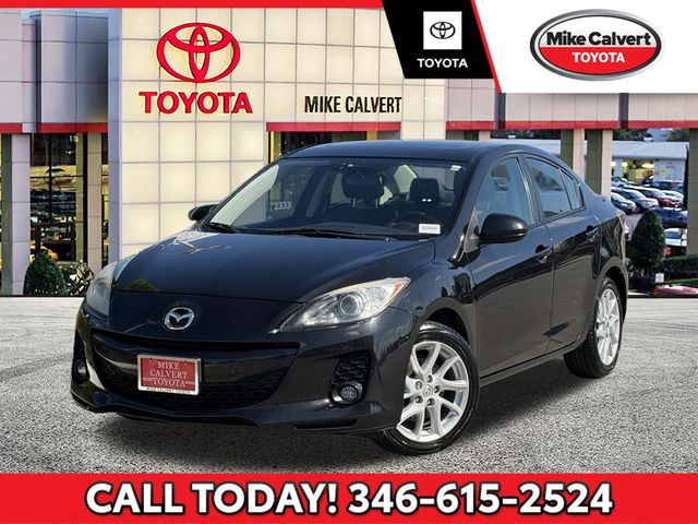 Black Mica 2012 Mazda MAZDA3 Sedan Front-Wheel Drive 6-Speed Manual Overdrive