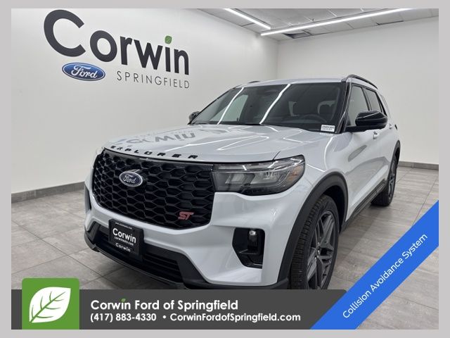 Space White Metallic 2026 Ford Explorer ST AWD SUV / Crossover All-Wheel Drive Automatic