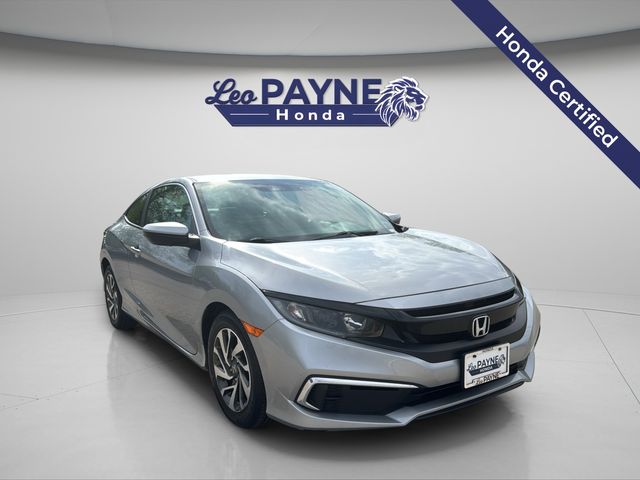 Lunar Silver Metallic 2019 Honda Civic Coupe LX FWD Coupe Front-Wheel Drive Continuously Variable Transmission
