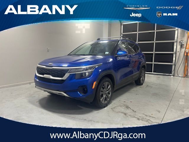 Neptune Blue 2021 Kia Seltos SUV / Crossover Front-Wheel Drive Continuously Variable Transmission