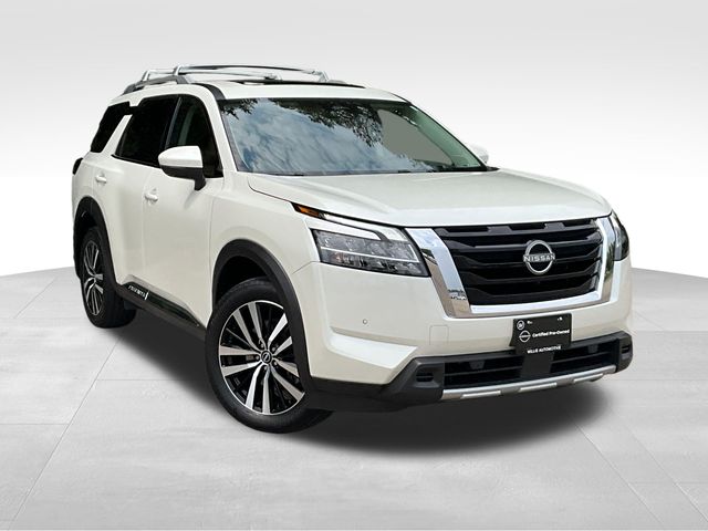 Pearl White Tricoat 2023 Nissan Pathfinder SUV / Crossover All-Wheel Drive 9-Speed Automatic