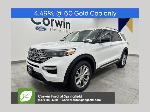 Oxford White 2024 Ford Explorer Limited AWD SUV / Crossover All-Wheel Drive Automatic