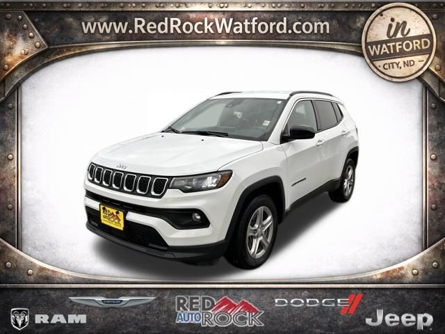 Bright White Clearcoat 2024 Jeep Compass SUV / Crossover Four-Wheel Drive 8-Speed Automatic