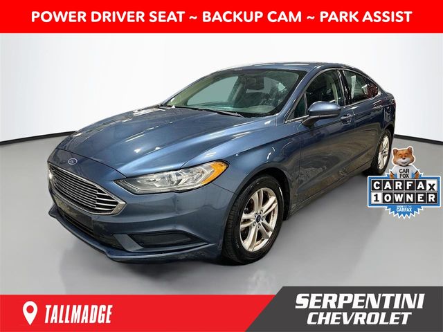 Blue Metallic 2018 Ford Fusion Sedan Front-Wheel Drive 6-Speed Automatic