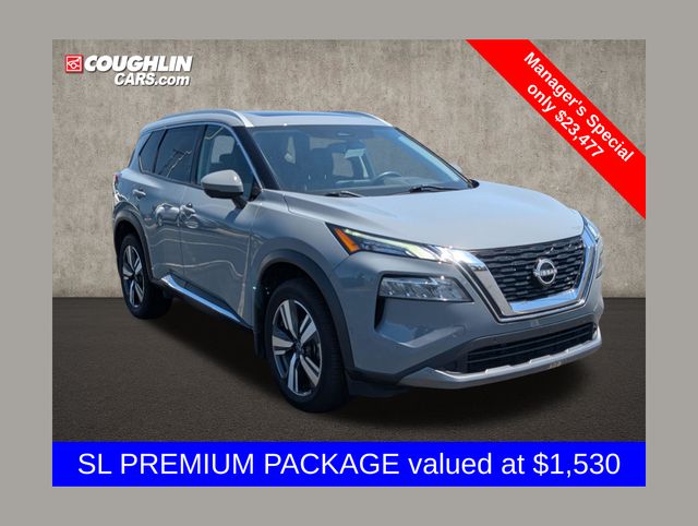Boulder Gray Pearl 2023 Nissan Rogue SUV / Crossover All-Wheel Drive Continuously Variable Transmission
