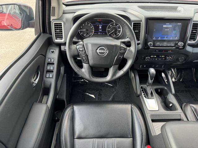 2024 Nissan Frontier SL Red at DeMontrond Auto Country