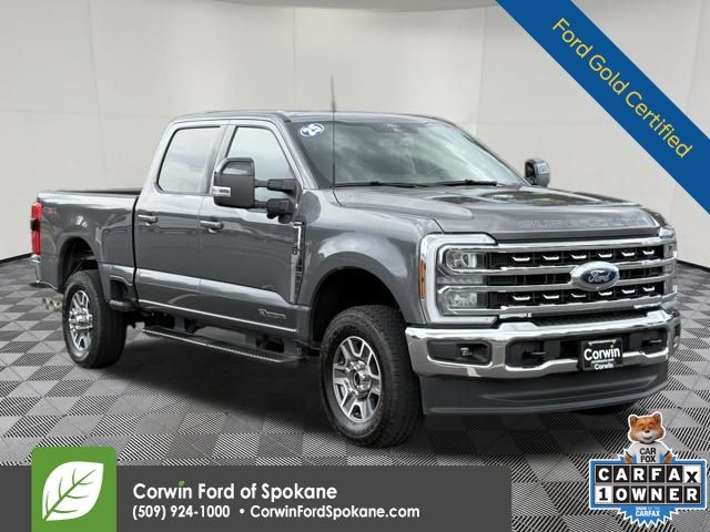 Carbonized Gray Metallic 2025 Ford F-350 Super Duty Lariat Crew Cab 4WD Pickup Truck Four-Wheel Drive Automatic