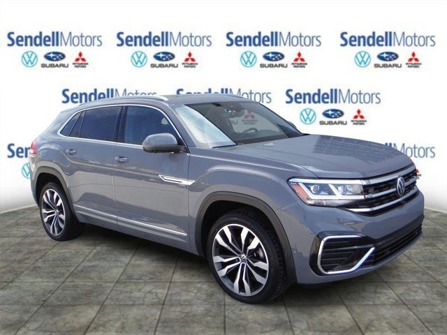Gray 2021 Volkswagen Atlas Cross Sport V6 SEL Premium R-Line 4Motion SUV / Crossover All-Wheel Drive 8-Speed Automatic