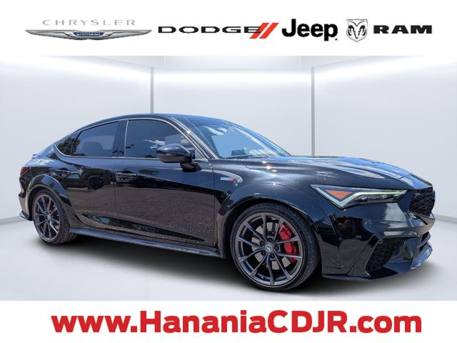 Black 2025 Acura Integra Sedan Front-Wheel Drive 6-Speed Manual