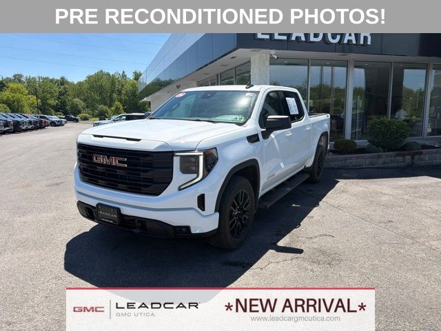 Summit White 2026 GMC Sierra 1500 Elevation Standard Crew Cab 4WD Pickup Truck Four-Wheel Drive 8-Speed Automatic