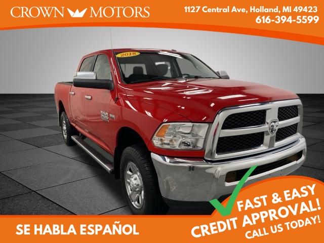 Flame Red Clearcoat 2018 RAM 2500 SLT Crew Cab 4WD Pickup Truck Four-Wheel Drive 6-Speed Automatic