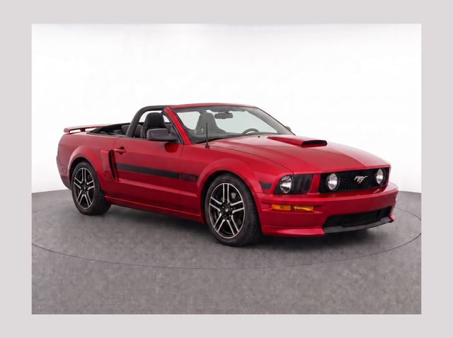 Red Metallic 2007 Ford Mustang Convertible Rear-Wheel Drive 5-Speed Manual