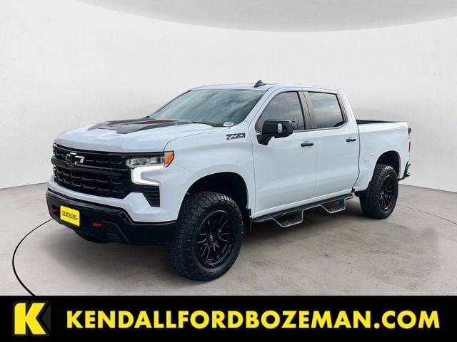 Summit White 2023 Chevrolet Silverado 1500 LT Trail Boss Crew Cab 4WD Pickup Truck Four-Wheel Drive Automatic