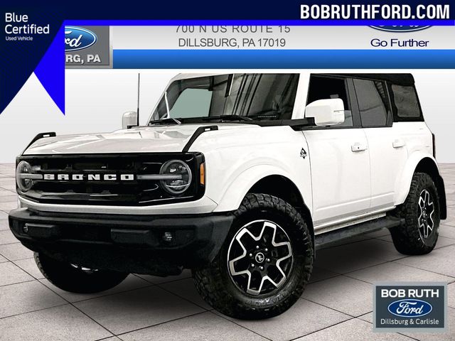 2021 Ford Bronco Outer Banks White at Klick Lewis Buick Chevrolet