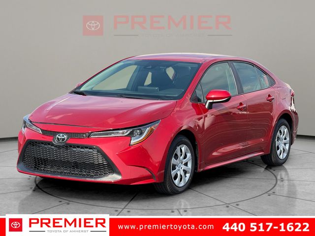 Barcelona Red Metallic 2020 Toyota Corolla LE FWD Sedan Front-Wheel Drive Continuously Variable Transmission