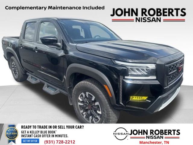 Super Black 2024 Nissan Frontier PRO-4X Crew Cab 4WD Pickup Truck Four-Wheel Drive 9-Speed Automatic Overdrive