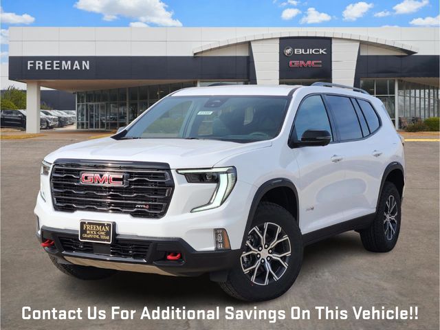 Summit White 2026 GMC Acadia SUV / Crossover Four-Wheel Drive 8-Speed Automatic