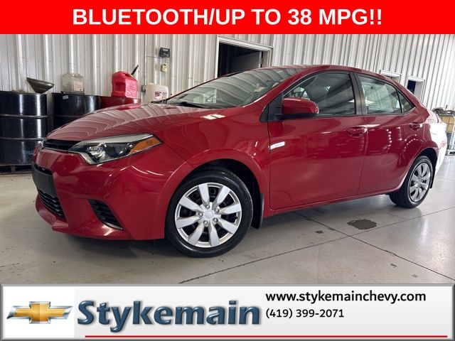 Barcelona Red Metallic 2014 Toyota Corolla Sedan Front-Wheel Drive Continuously Variable Transmission