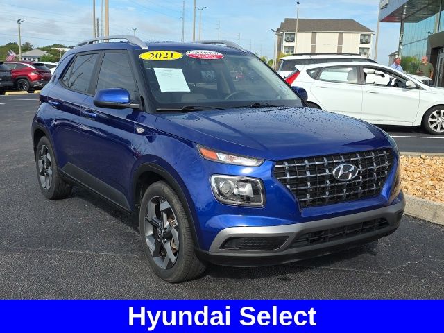 Intense Blue 2021 Hyundai Venue SUV / Crossover Front-Wheel Drive Continuously Variable Transmission