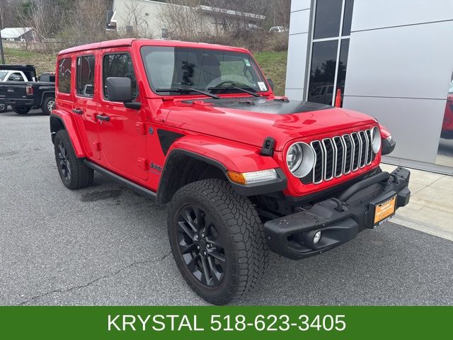 Firecracker Red Clearcoat 2025 Jeep Wrangler 4xe Sahara 4WD SUV / Crossover Four-Wheel Drive 8-Speed Automatic