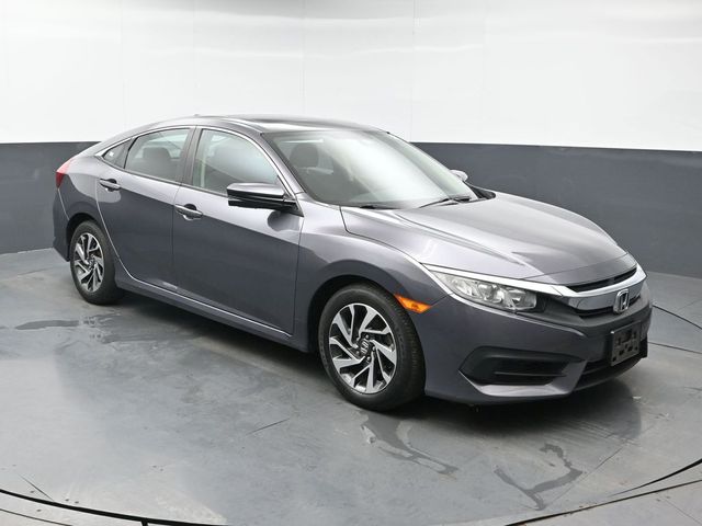 Sonic Gray Pearl 2017 Honda Civic Sedan Front-Wheel Drive Continuously Variable Transmission