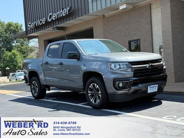 Gray (Satin Steel Metallic) 2021 Chevrolet Colorado Pickup Truck Four-Wheel Drive 8-Speed Automatic