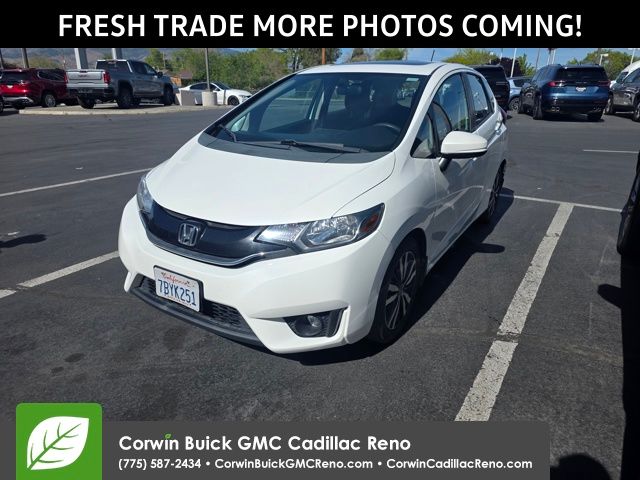 White 2015 Honda Fit Hatchback Continuously Variable Transmission