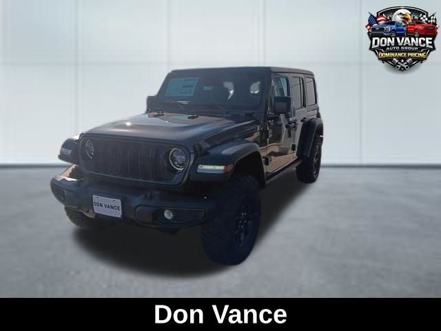 Gray (Granite Crystal Metallic Clearcoat) 2026 Jeep Wrangler Willys 4-Door 4WD SUV / Crossover Four-Wheel Drive 8-Speed Automatic