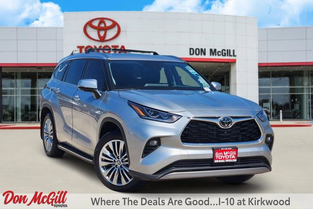 2025 Toyota Highlander Platinum Silver at Don McGill Toyota