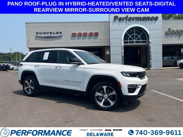 Bright White Clearcoat 2024 Jeep Grand Cherokee 4xe SUV / Crossover Four-Wheel Drive 8-Speed Automatic