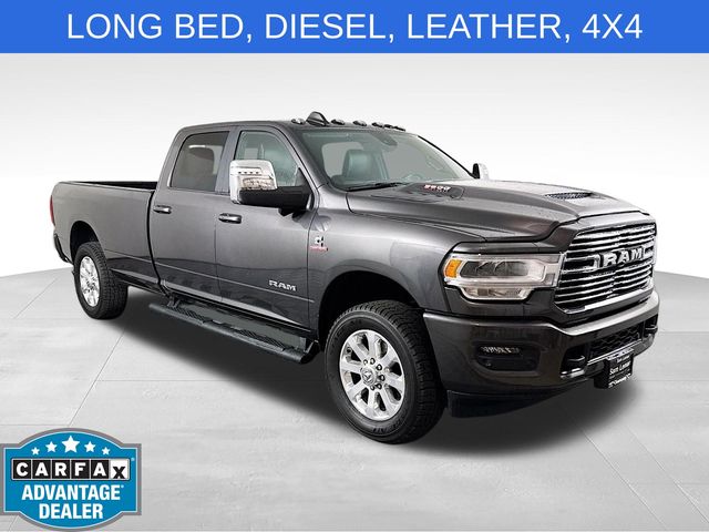 Gray (Granite Crystal Metallic Clearcoat) 2023 RAM 3500 Pickup Truck Four-Wheel Drive 6-Speed Automatic