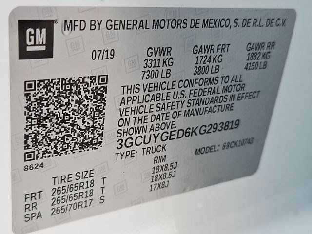 2019 Chevrolet Silverado 1500 LTZ White at Autostrade