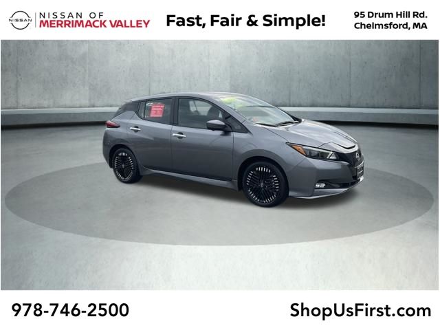 Gray (Gun Metallic) 2024 Nissan LEAF Hatchback Front-Wheel Drive Automatic