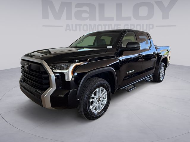 Midnight Black Metallic 2024 Toyota Tundra SR5 CrewMax Cab 4WD Pickup Truck Four-Wheel Drive Automatic
