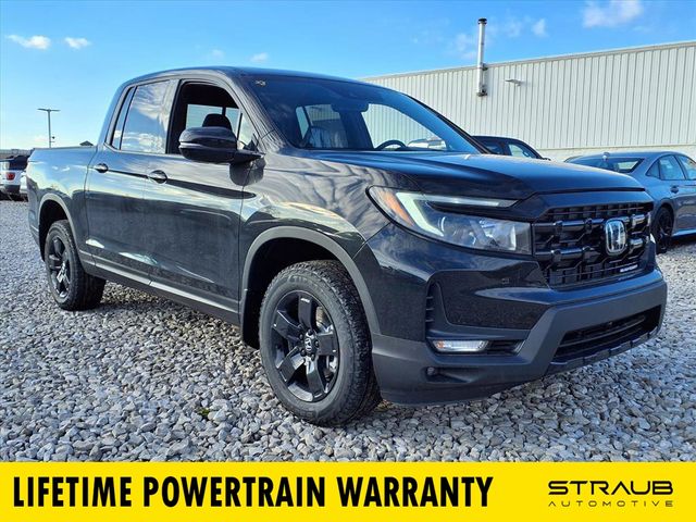 Crystal Black Pearl 2026 Honda Ridgeline Black Edition AWD Pickup Truck All-Wheel Drive 9-Speed Automatic