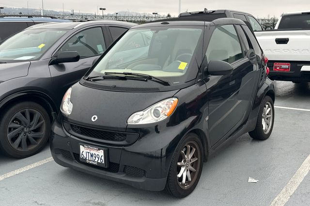 Black 2008 smart fortwo Convertible Rear-Wheel Drive 5-Speed Automatic
