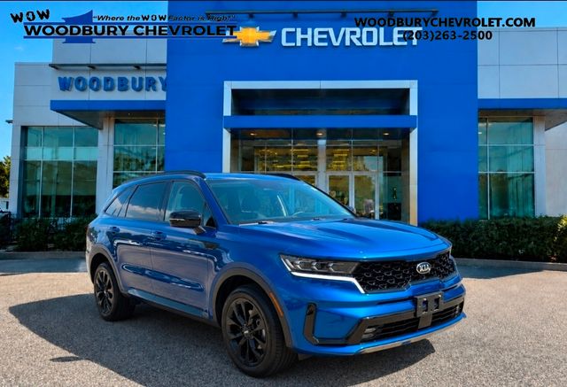 Sapphire Blue 2021 Kia Sorento SUV / Crossover All-Wheel Drive 8-Speed Dual Clutch