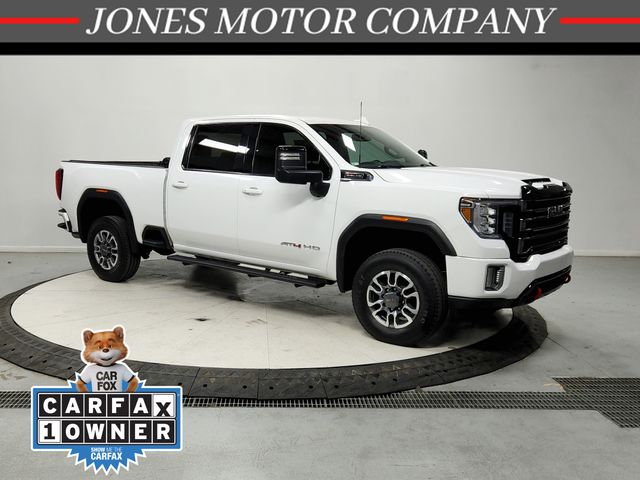 Summit White 2021 GMC Sierra 2500HD AT4 Crew Cab 4WD Pickup Truck Four-Wheel Drive 6-Speed Automatic