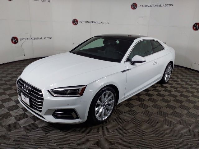 Glacier White Metallic 2018 Audi A5 2.0T quattro Premium Plus Coupe AWD Coupe All-Wheel Drive 7-Speed Automatic